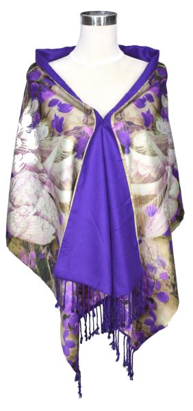 Lady Shawl Scarf Silk Feeling 2-Layers 175X53 cm ST-PE-JCM-1404-3